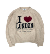 【情侶款】I love London Crew Neck Cardigan