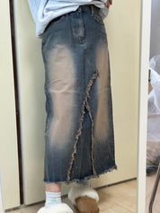 【復古牛仔長裙🦕】Denim Maxi Skirt