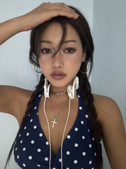 【波點Fans Assemble!!!】Dotty V Neck Crop Top