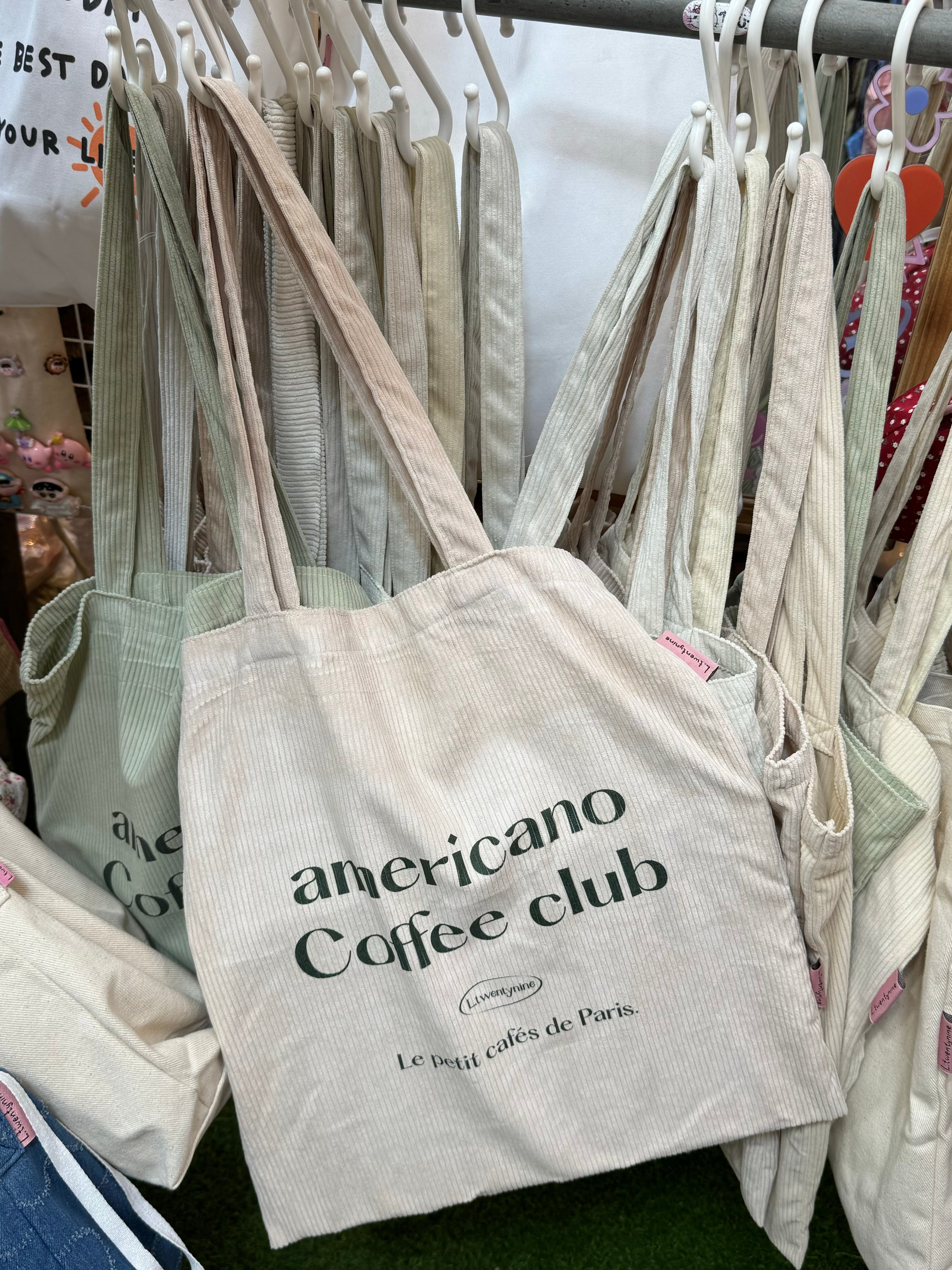 Americano Coffee Club Tote Bag