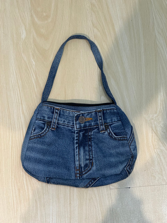 #T203 - Remade Denim Shoulder bag