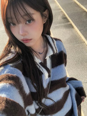 【人氣大熱產品🔥】Striped Polo Oversized Cardigan