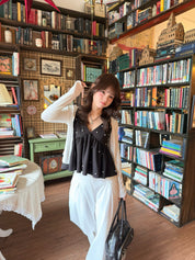Starlight Pearl V-neck Top
