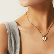 鈦鋼材質！Heart Charms Necklace