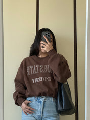 【含內絨！】Oiohstate University Crop Sweater