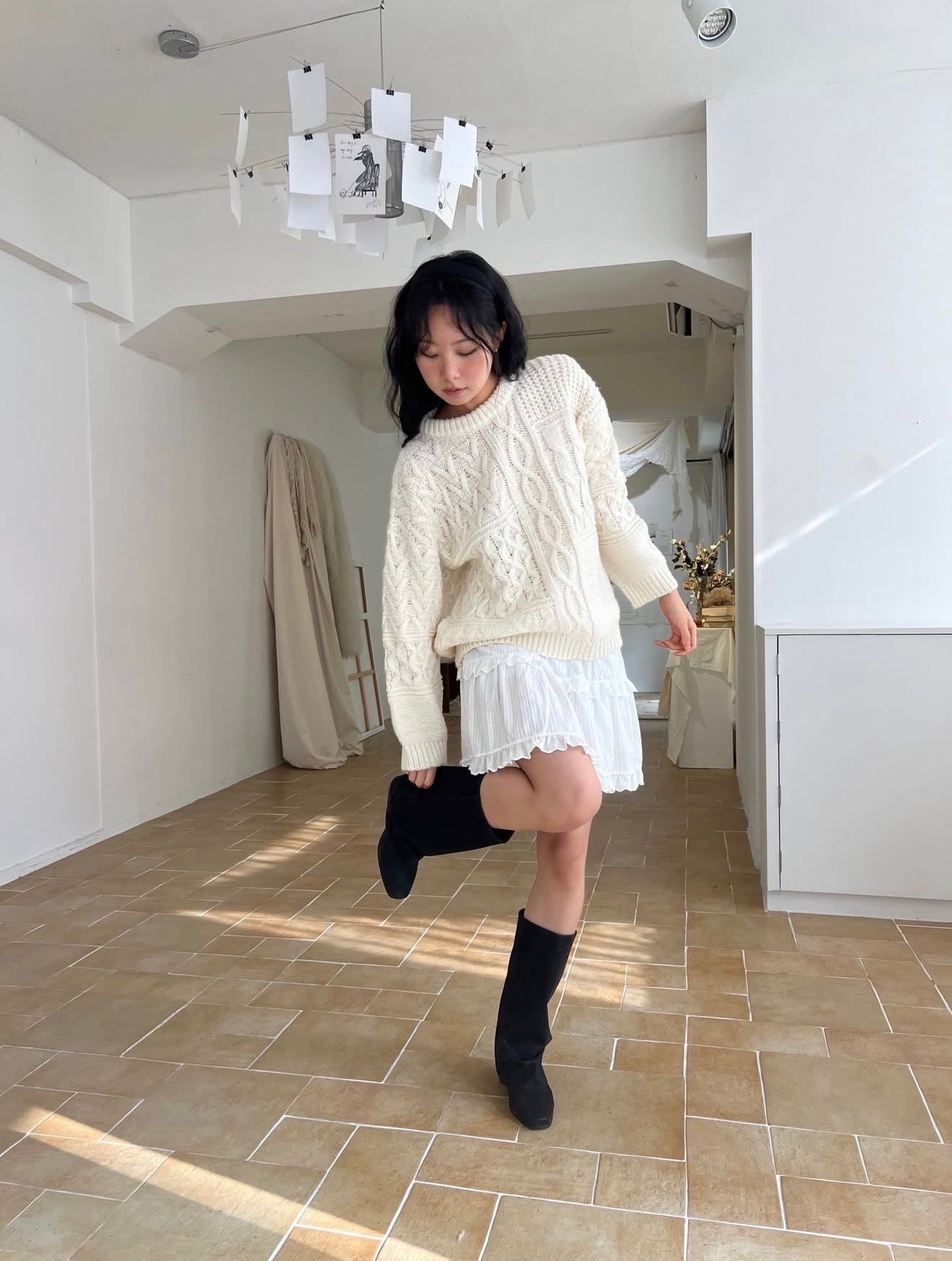 【冬日慵懶感麻花毛衣❄️】Round Neck Loose Fit Cardigan