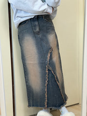 【復古牛仔長裙🦕】Denim Maxi Skirt