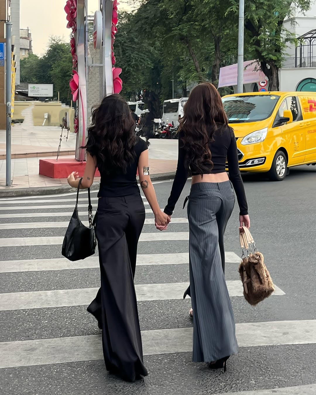 JIRA low-rise wide leg pants