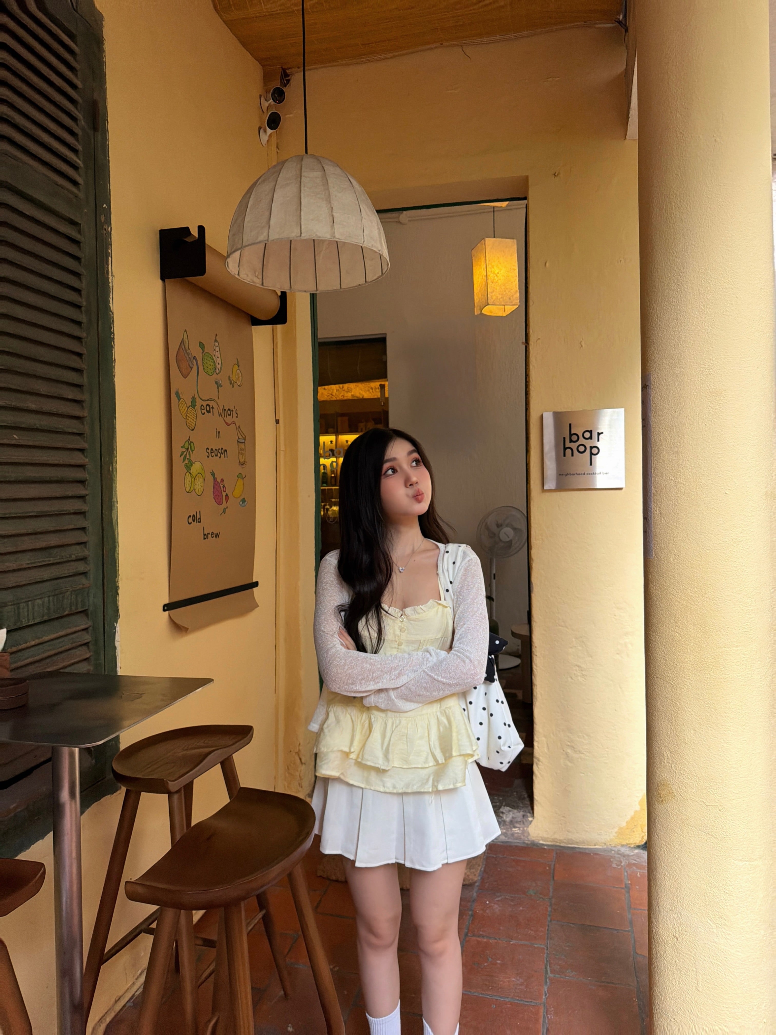 Lemon Chiffon Frill Cami