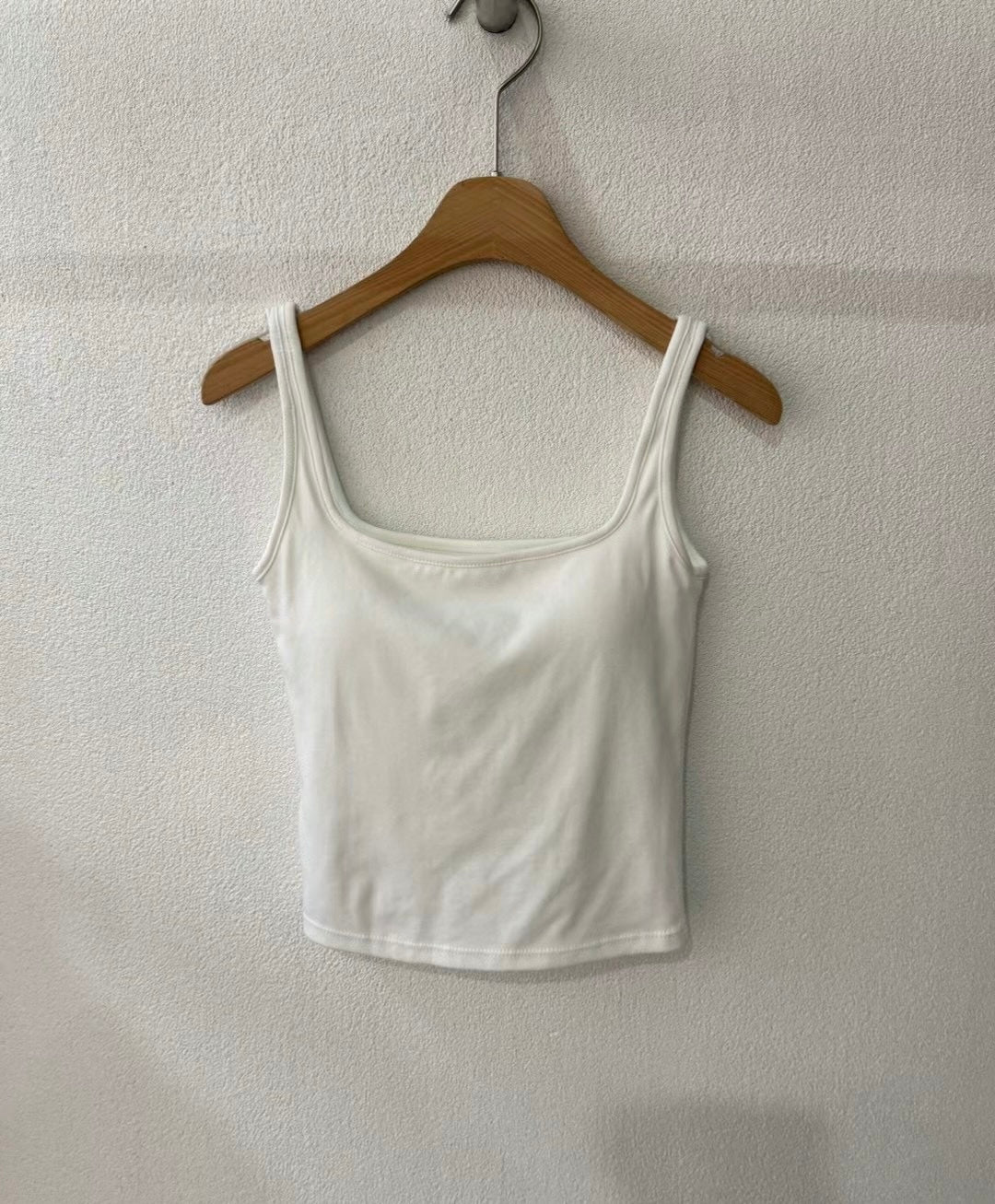 【✔️PAD｜打底必備】Basic Solid U Neck Padded Bra Top