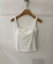 【✔️PAD｜打底必備】Basic Solid U Neck Padded Bra Top