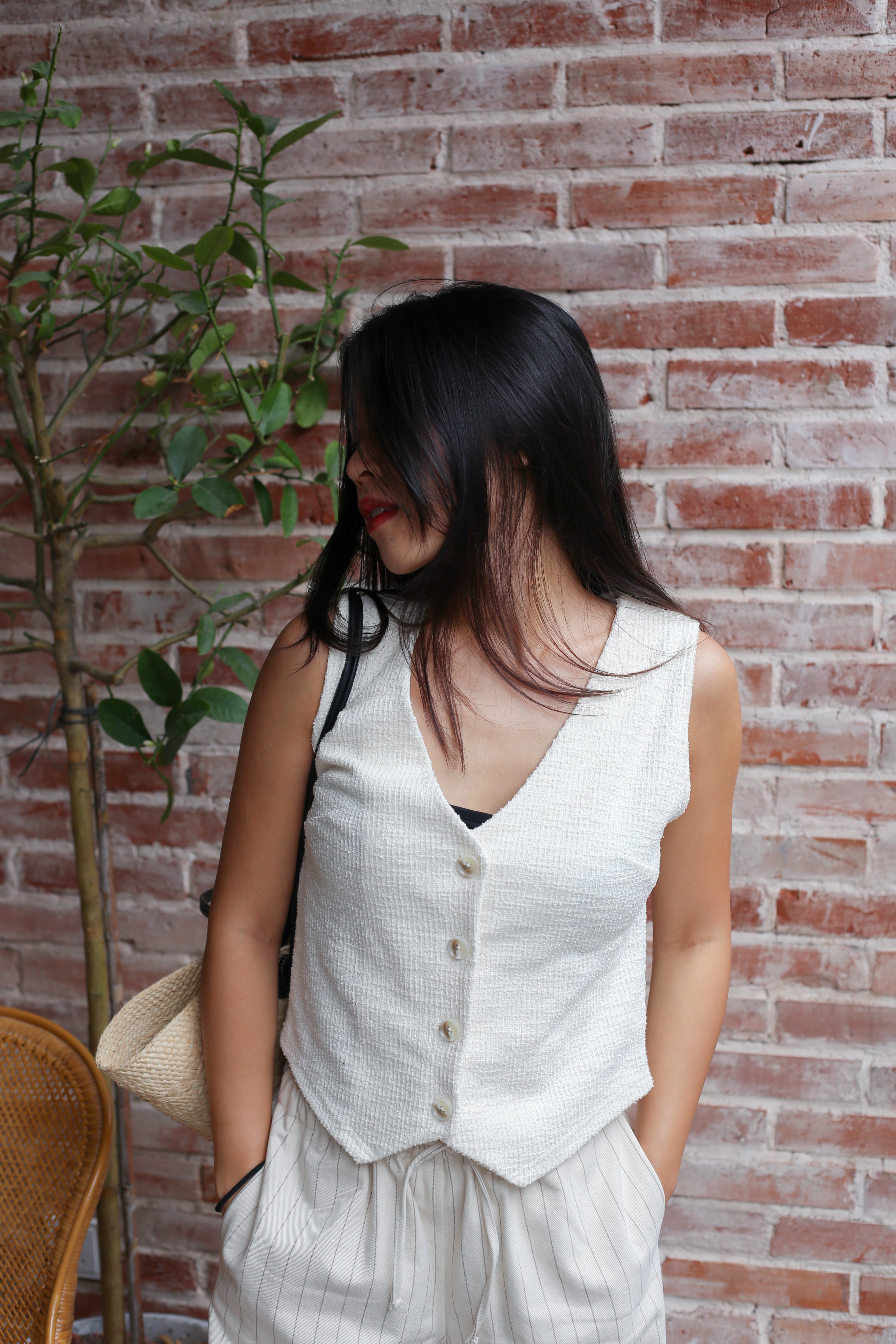 【Old Money知性感背心】Old Money Button Front Vest