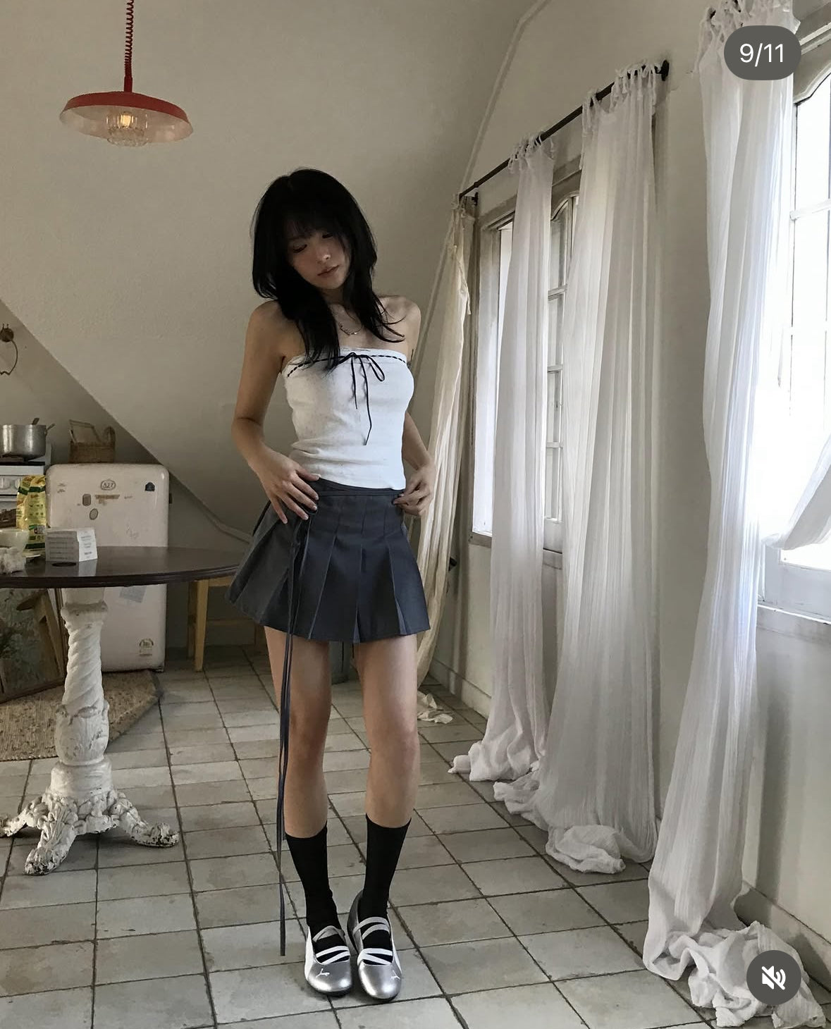 【暗花Lace Tube Top】Opal Lace Tube Top
