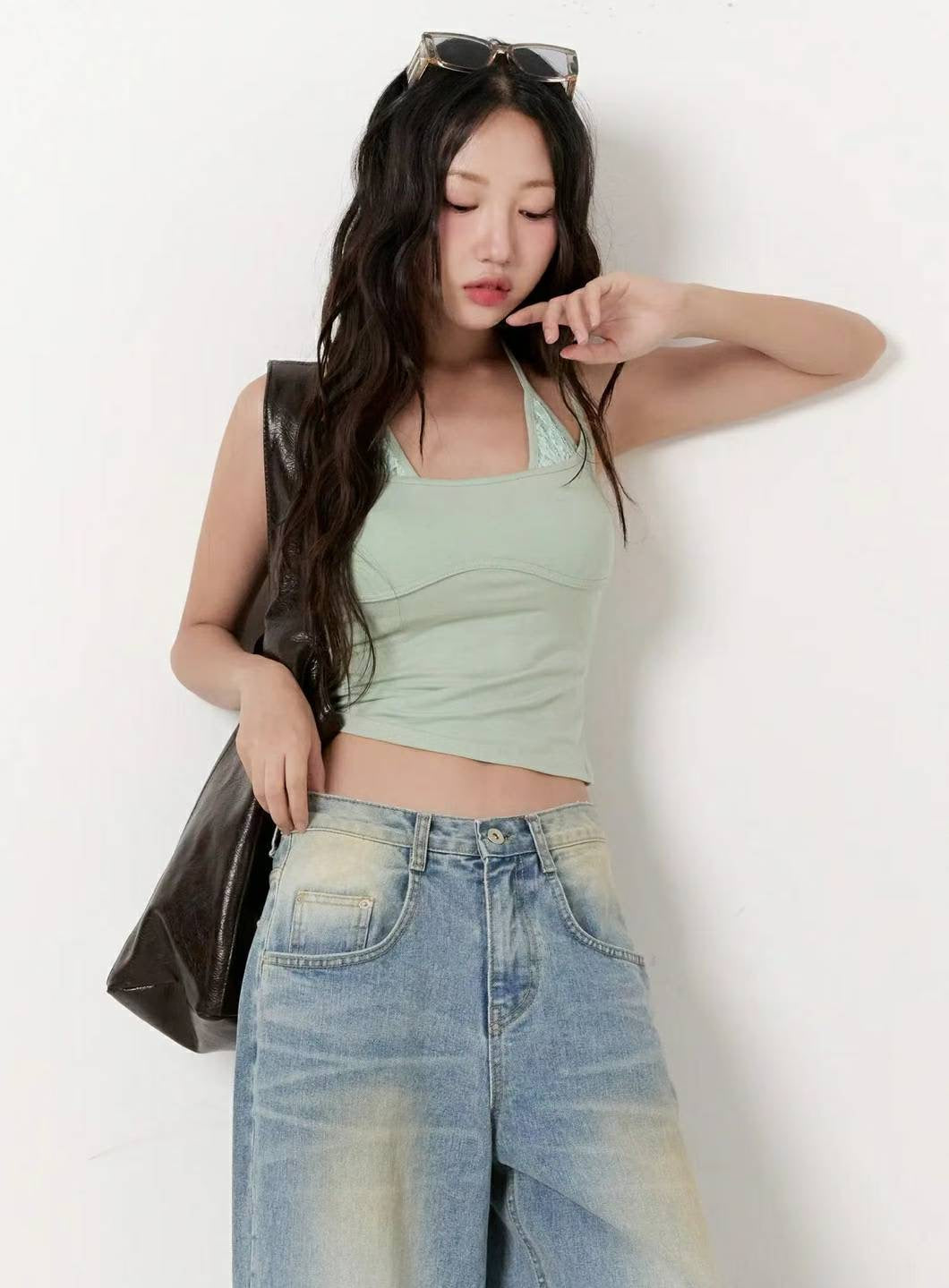 【假兩件laces背心🎶】Double Layered Lace Cami Top