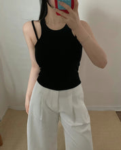 【✔️PAD｜雙肩帶設計】Double Strap Padded Tank Top