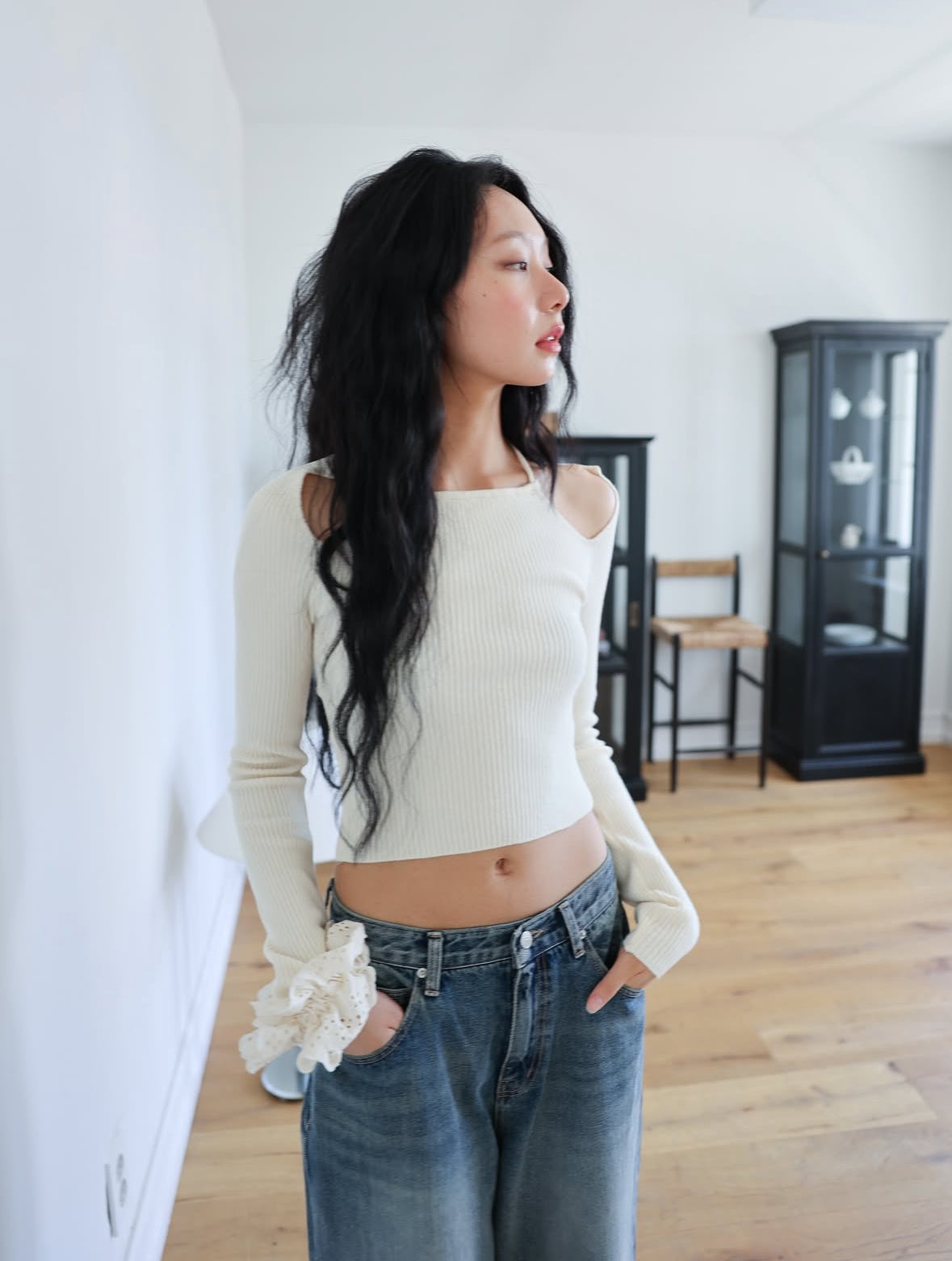【鏤空針織衫｜3色入】Alma Hallow Solid Cardigan