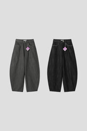 【大熱彎刀褲❤️‍🔥】Non Fade Layered Rivet Barrel Jeans