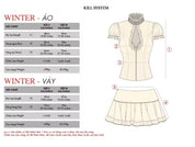 Neo-asian Puff sleeve set