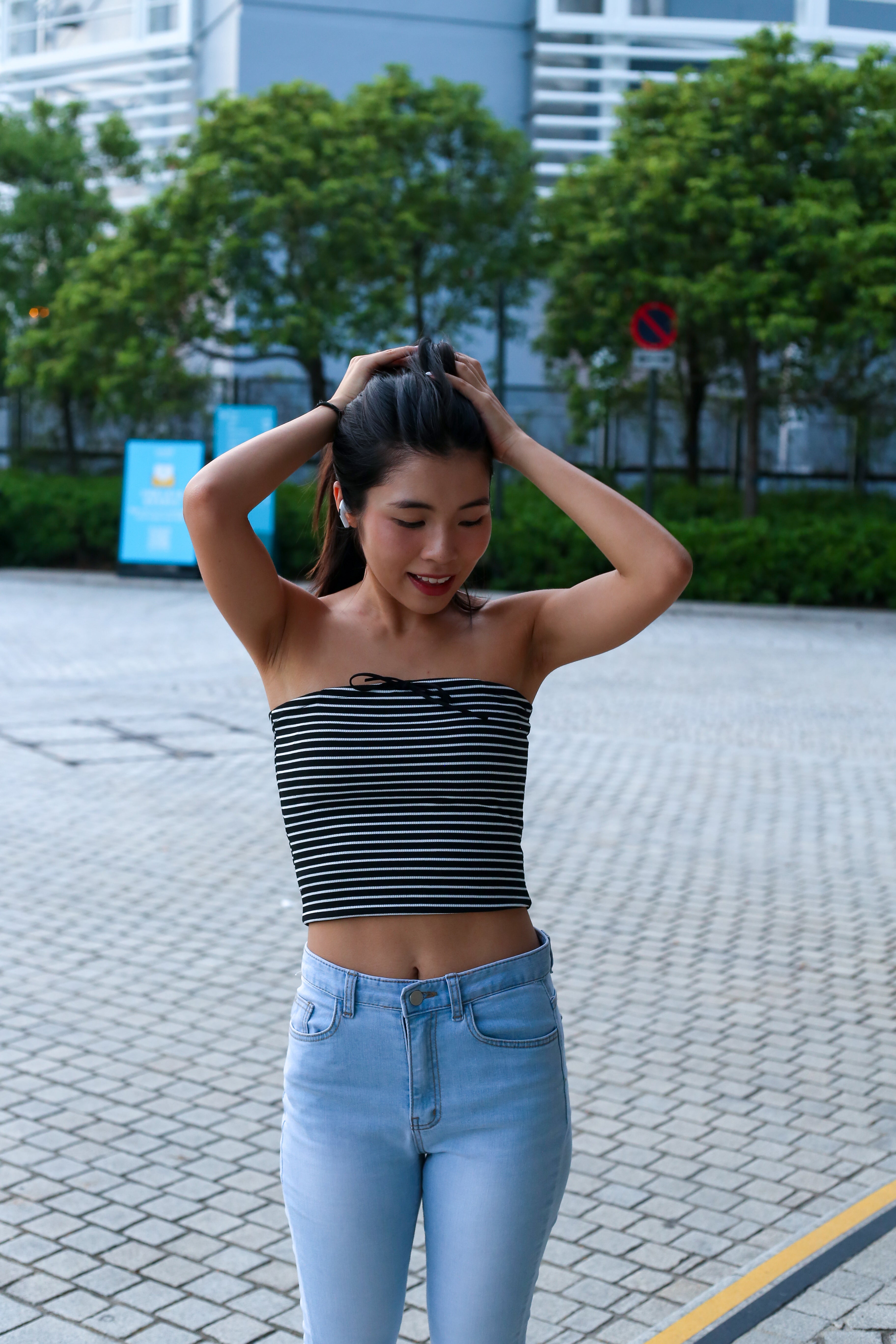 【✔️PAD｜高CP值之選】Striped Padded Tube Top