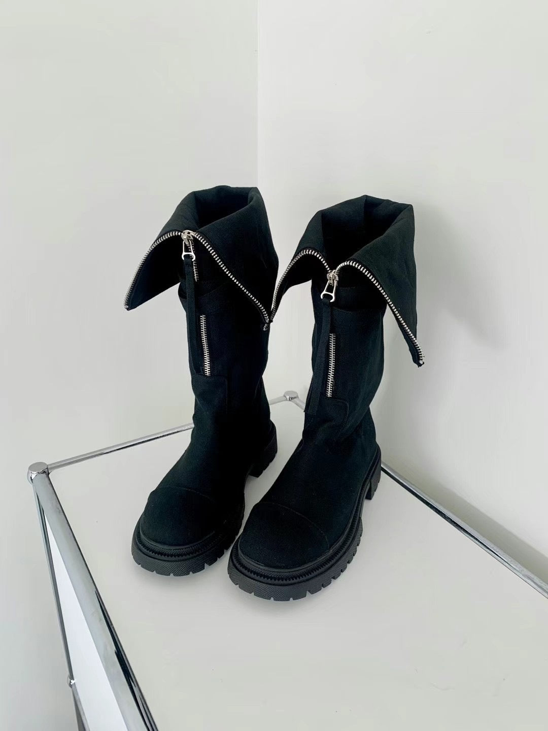 *INSTOCK* Zip Up Buckle Belt Boots