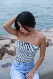 【✔️PAD｜高CP值之選】Striped Padded Tube Top