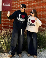 【情侶款】I love London Crew Neck Cardigan