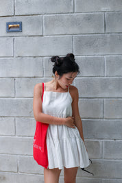 【背心蛋糕裙】Solid Ruffle Cami Mini Dress