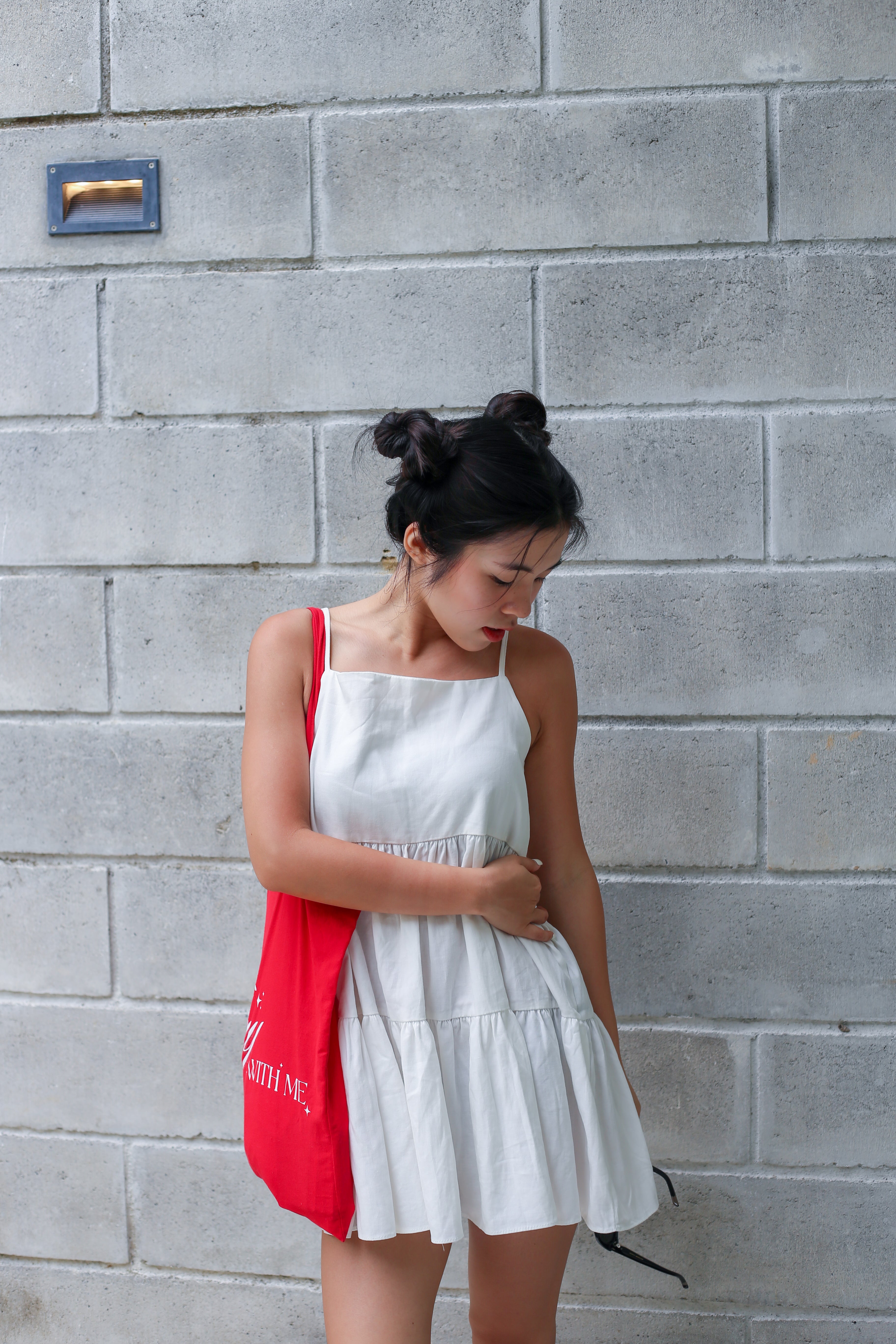 【背心蛋糕裙】Solid Ruffle Cami Mini Dress