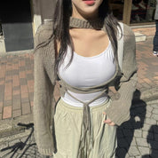 【大露背性感Bra Top🤩】Solid Backless Bar Top