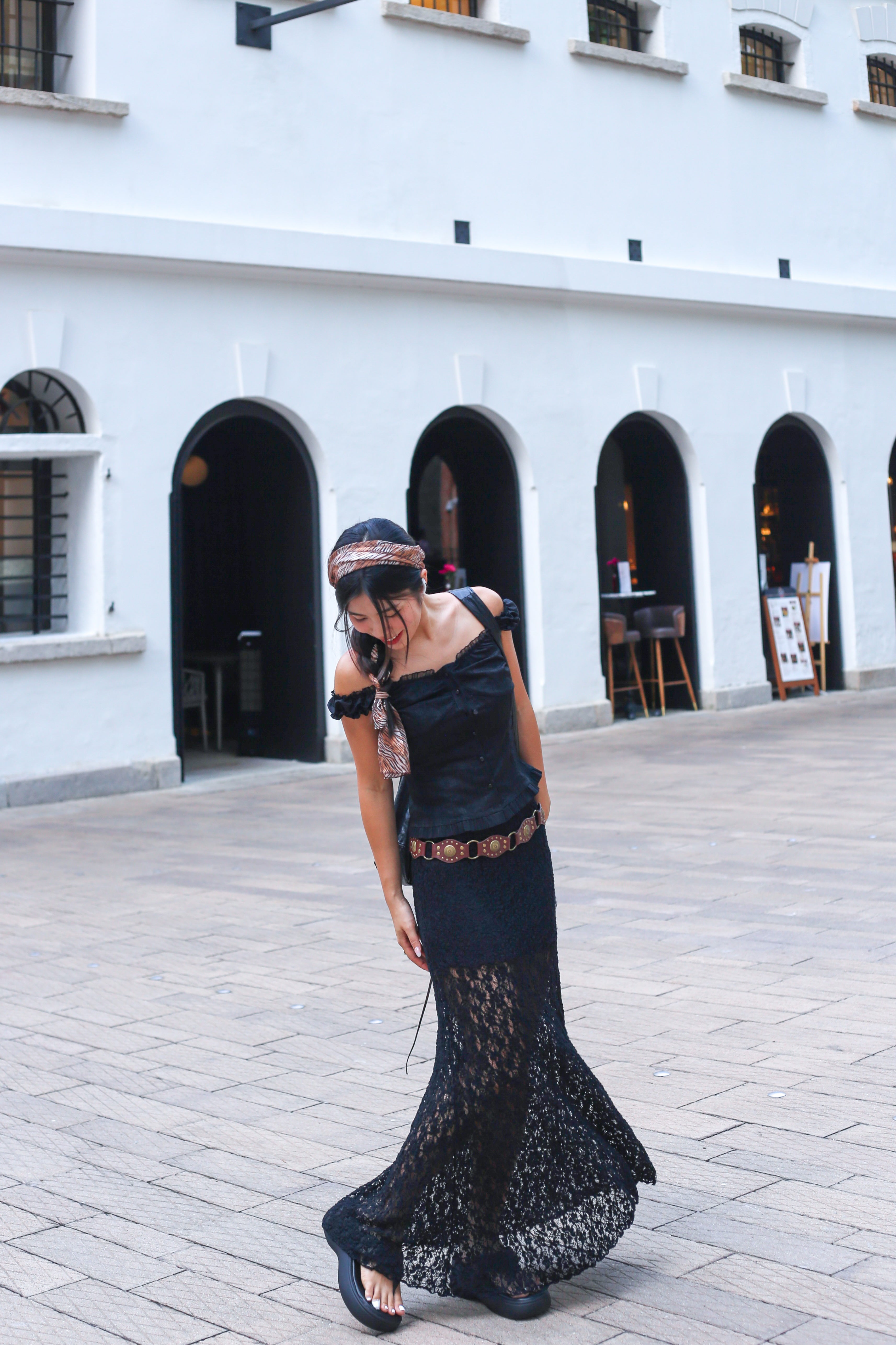 【法式復古!!氣質Lace魚尾裙】Lace Mermaid Maxi Dress
