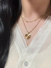 鈦鋼材質！Heart Charms Necklace