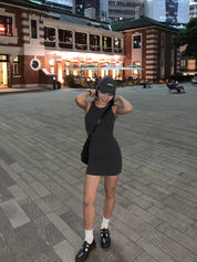 【歐美風連身短裙】Basic Solid Tank Mini Dress