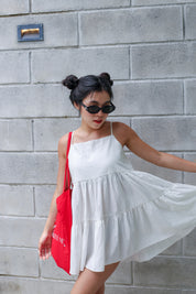 【背心蛋糕裙】Solid Ruffle Cami Mini Dress