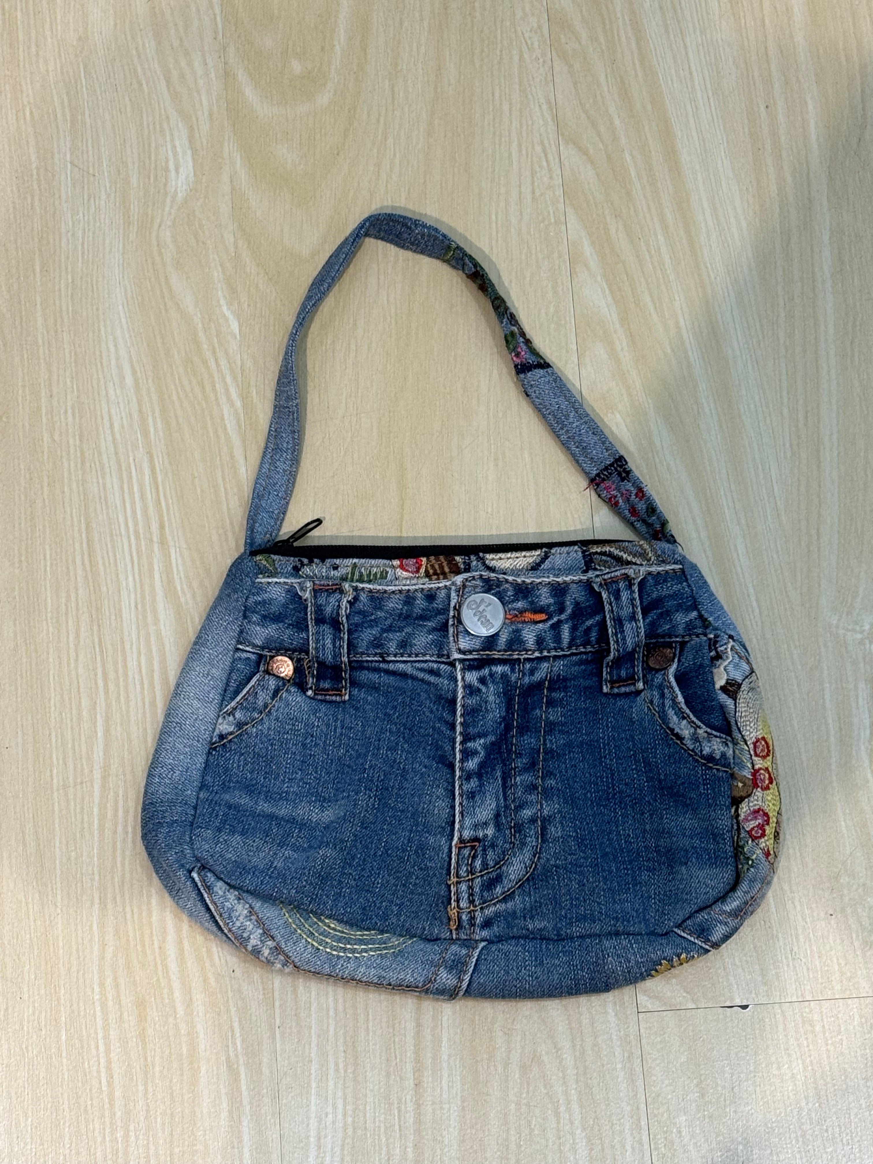 #T202 - Remade Denim Shoulder bag