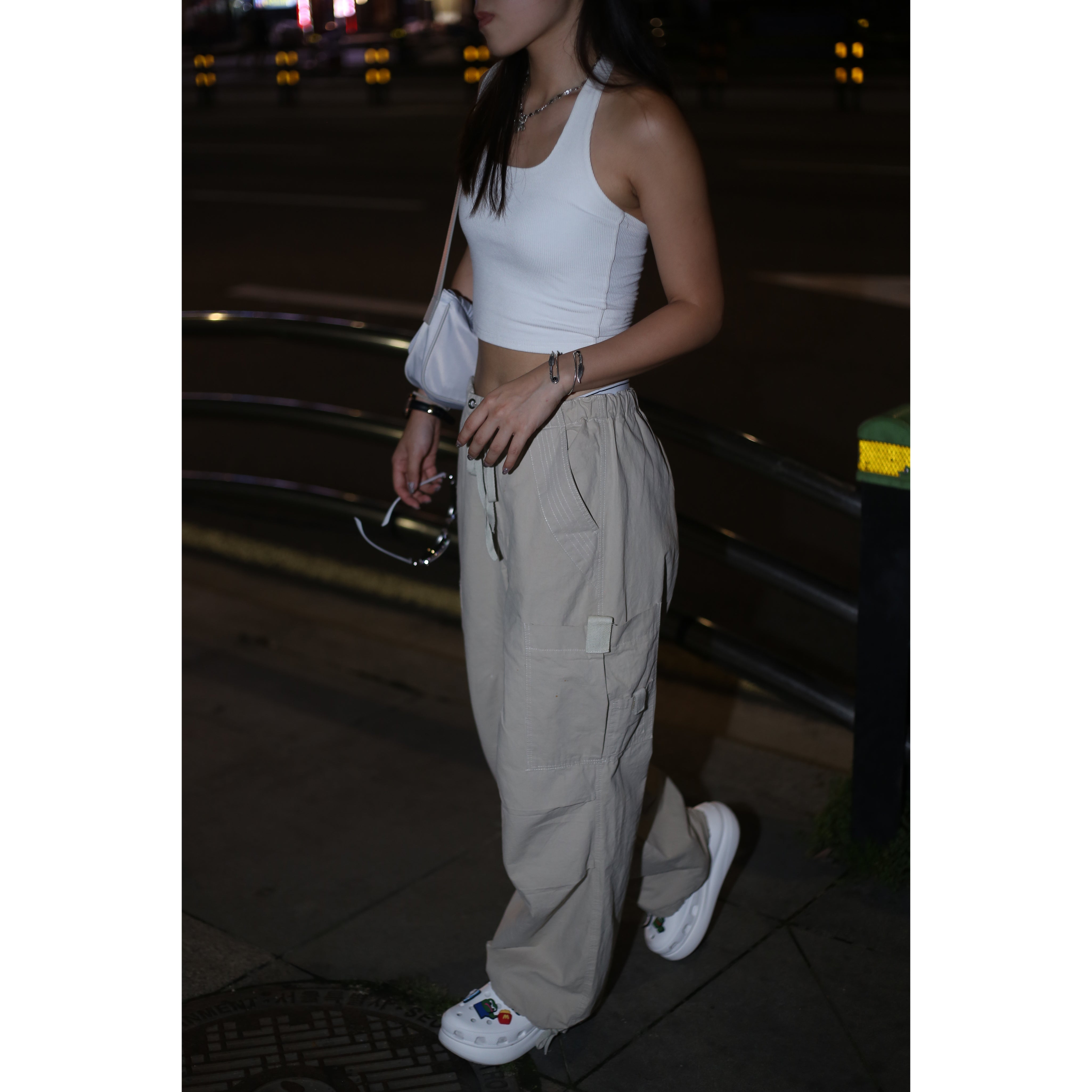 Kaylane High Waist Cargo Pants