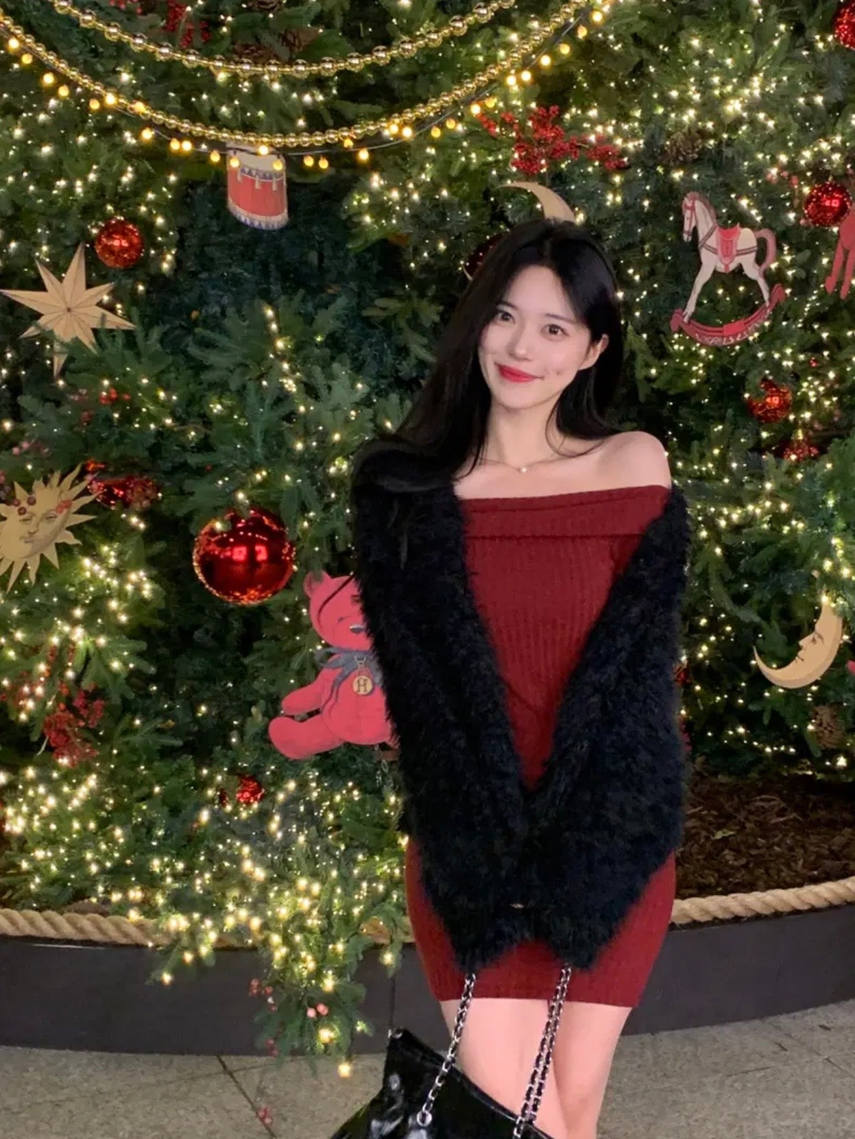 【節日感Party Dress🎊】2 Way Off Shoulder Dress