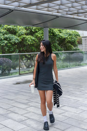【歐美風連身短裙】Basic Solid Tank Mini Dress