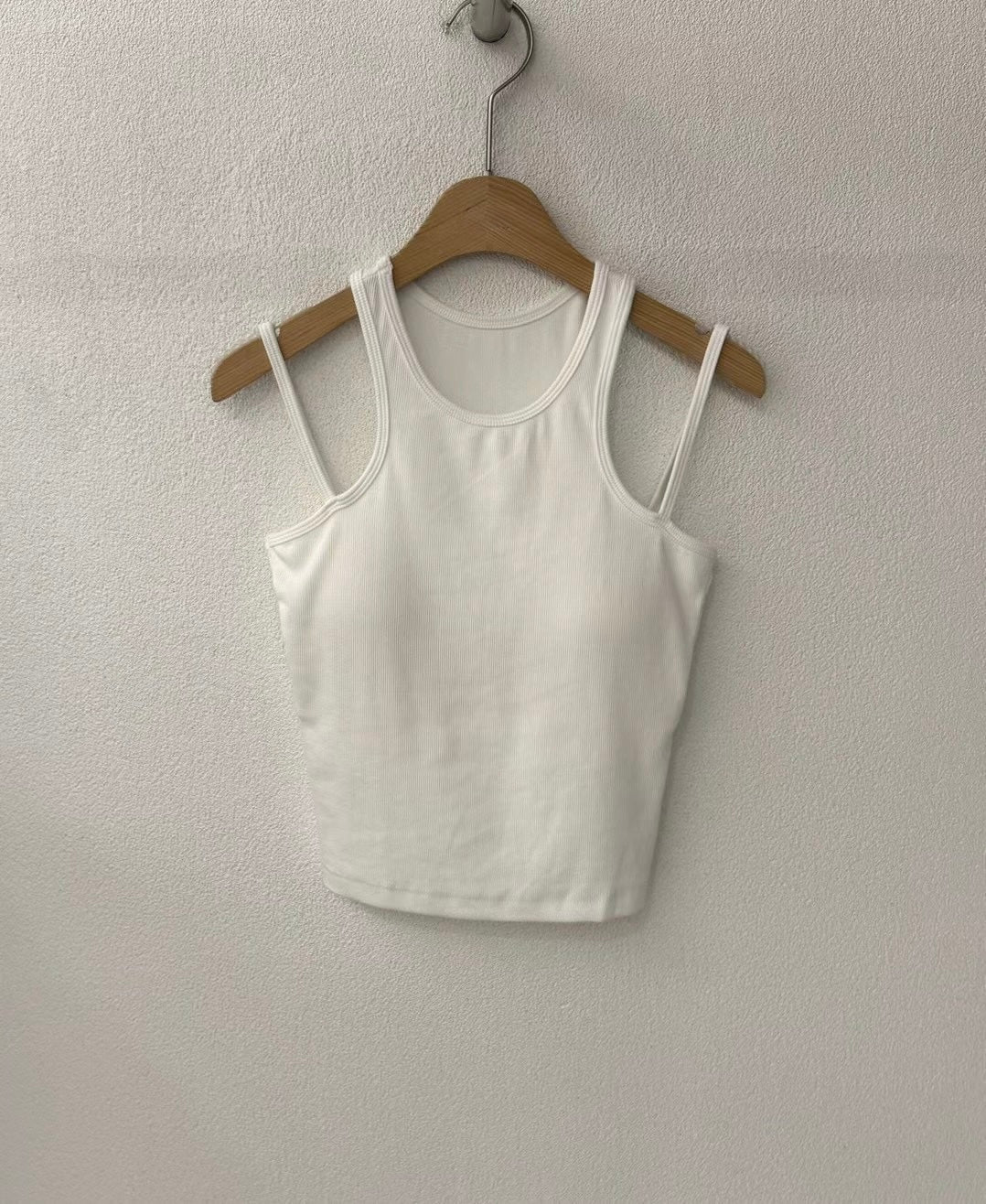【✔️PAD｜雙肩帶設計】Double Strap Padded Tank Top