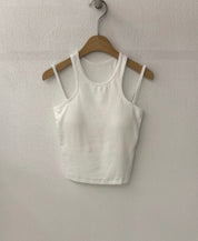 【✔️PAD｜雙肩帶設計】Double Strap Padded Tank Top