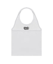 LUV IS TRUE SU LOGO HALTER NECK TOP