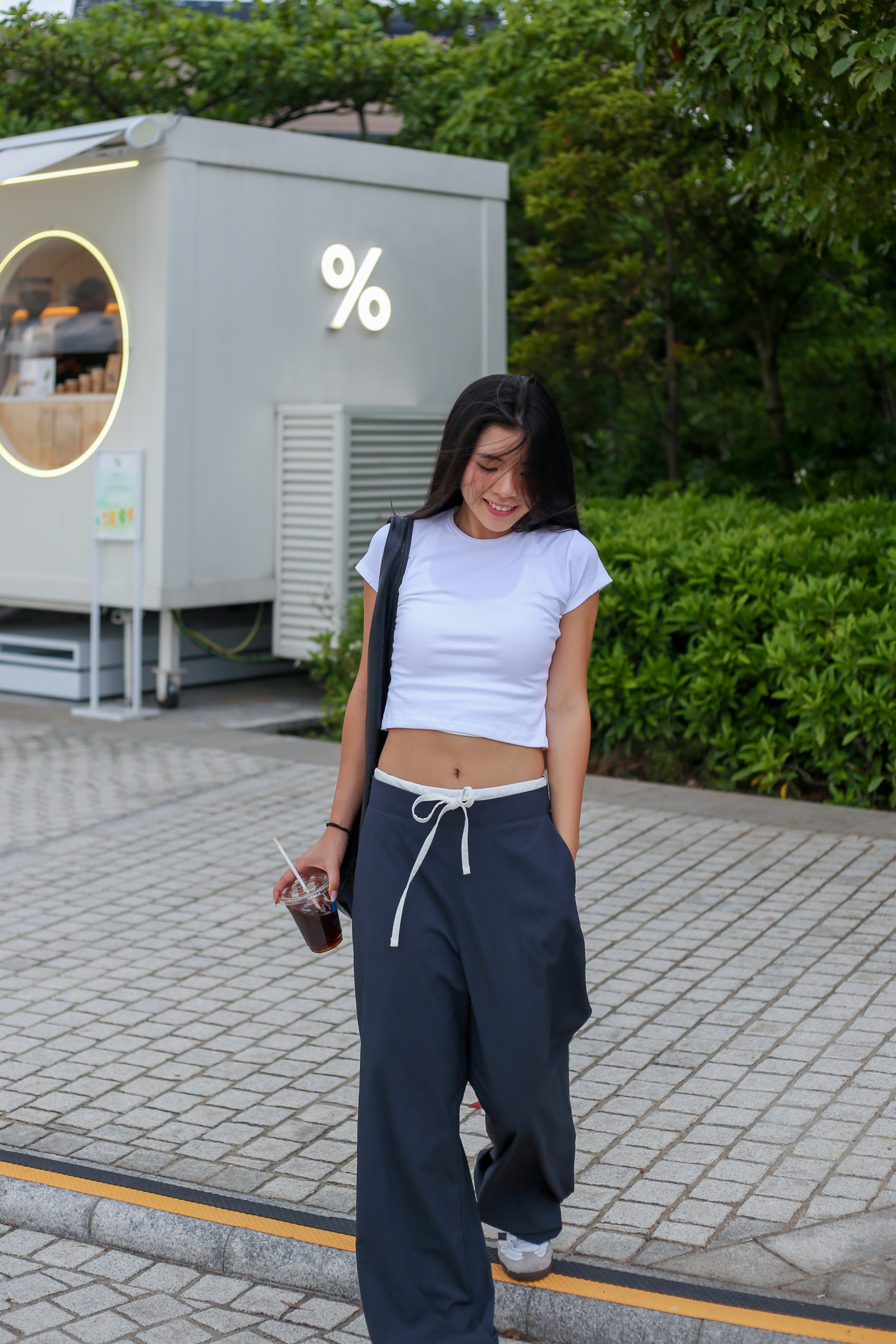 【歐美休閑感綁帶西褲】Casualuxe Wide Leg Suit Pants