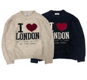 【情侶款】I love London Crew Neck Cardigan