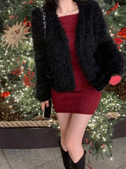 【節日感Party Dress🎊】2 Way Off Shoulder Dress