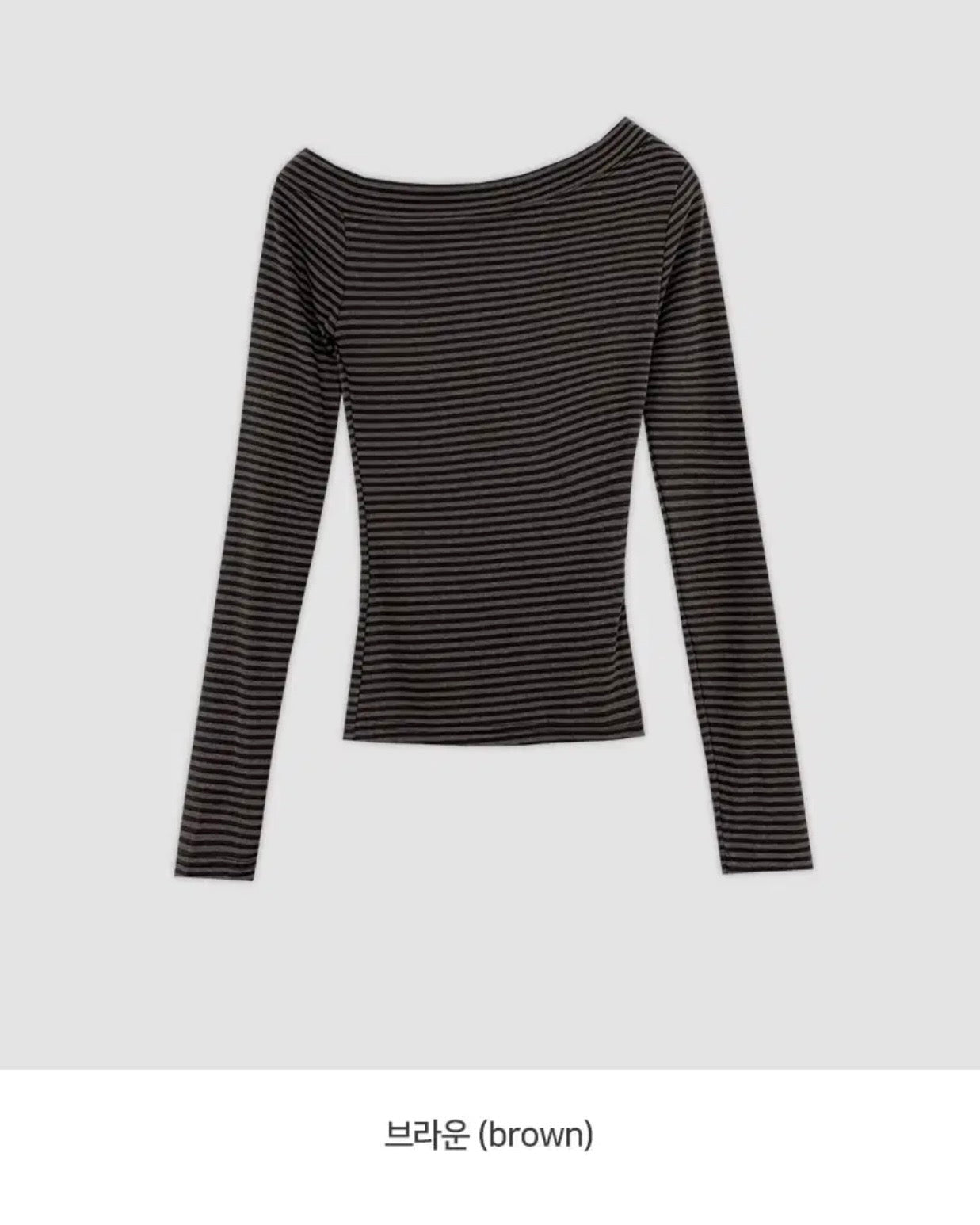 【衣櫃必備系列✨】Basic Striped Single Shoulder Top