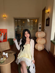 Lemon Chiffon Frill Cami