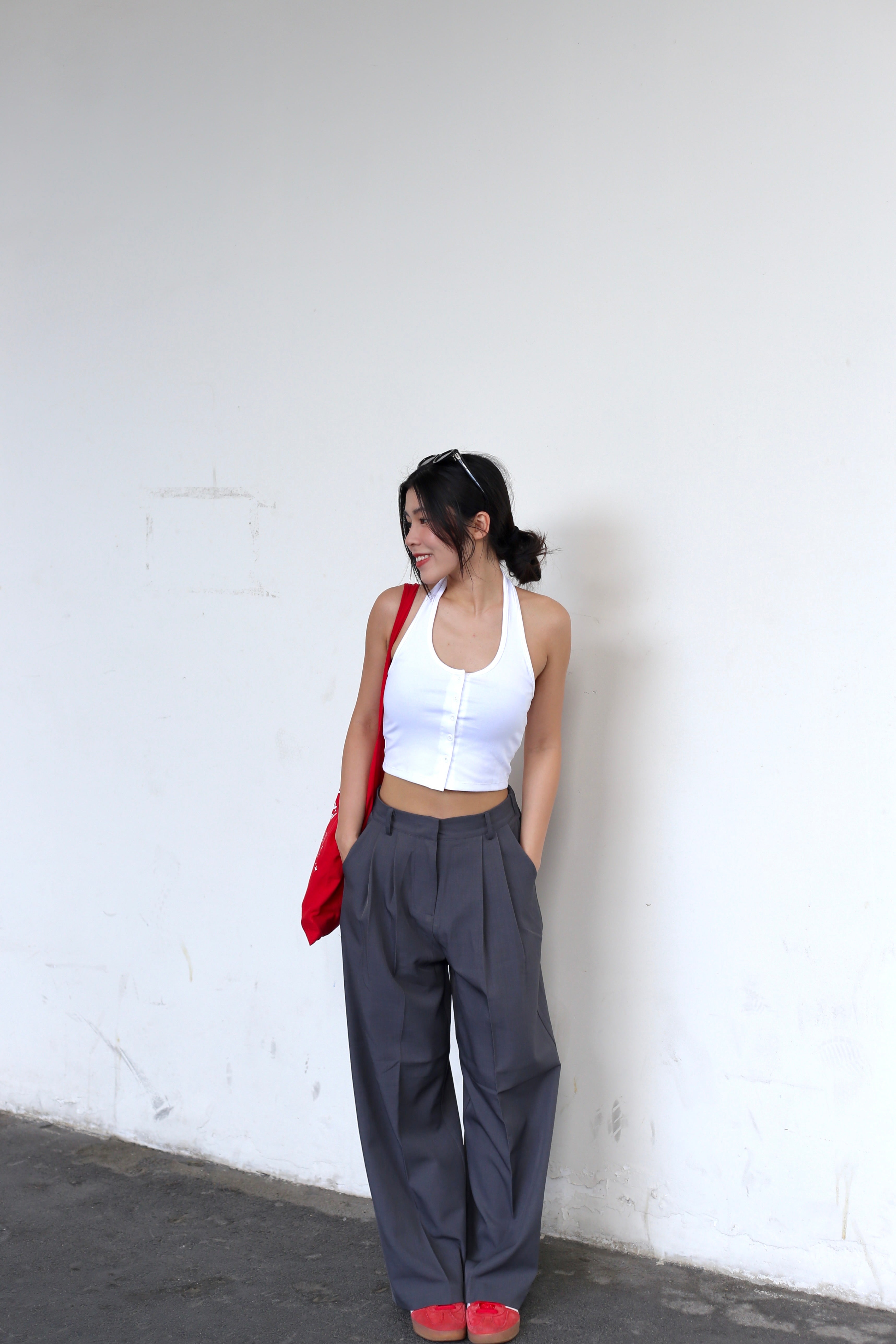 【歐美休閑感西褲🩶】Everyday Grey Suit Pants