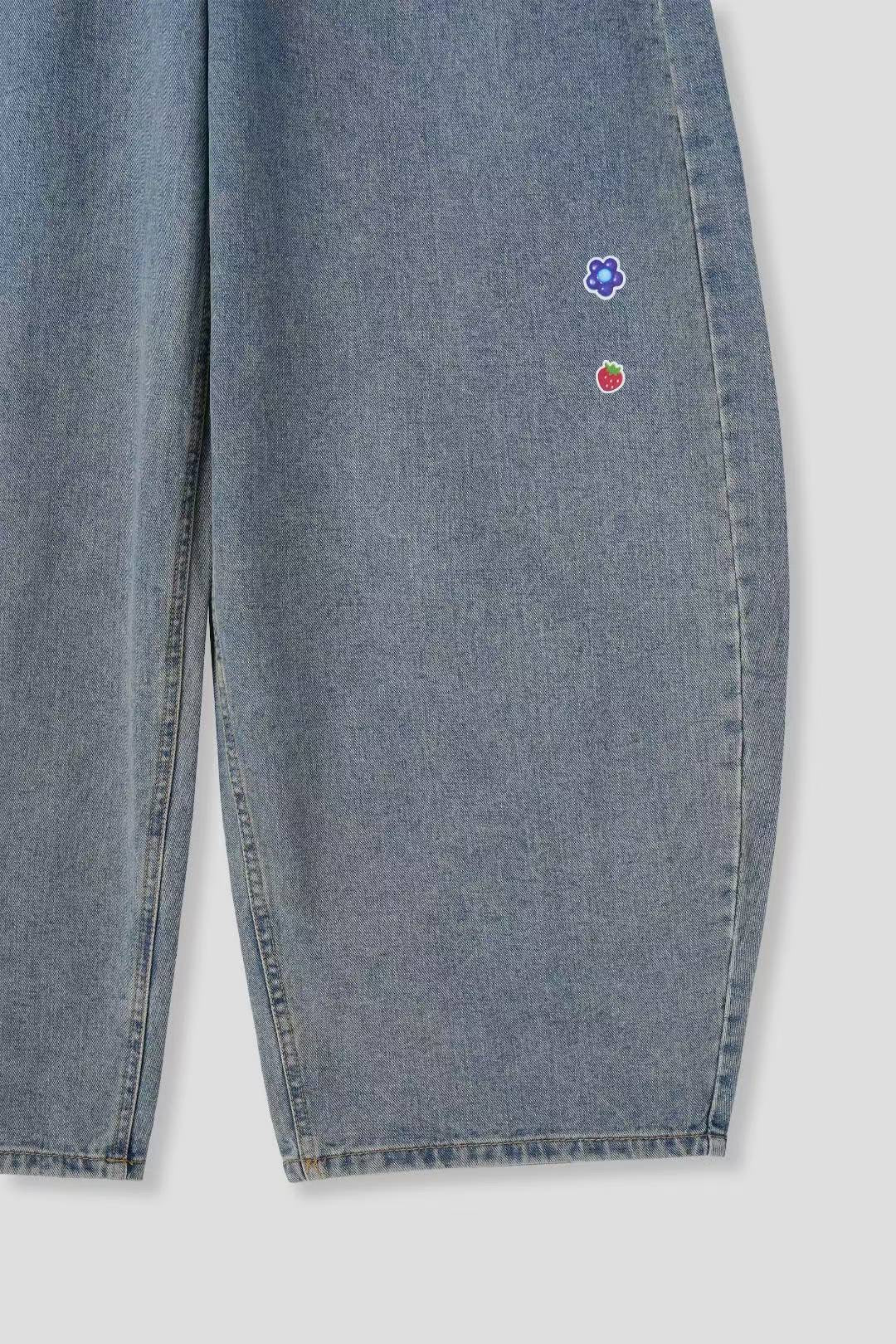 【大熱彎刀褲❤️‍🔥】Patches Barrel Jeans