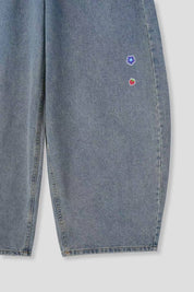 【大熱彎刀褲❤️‍🔥】Patches Barrel Jeans