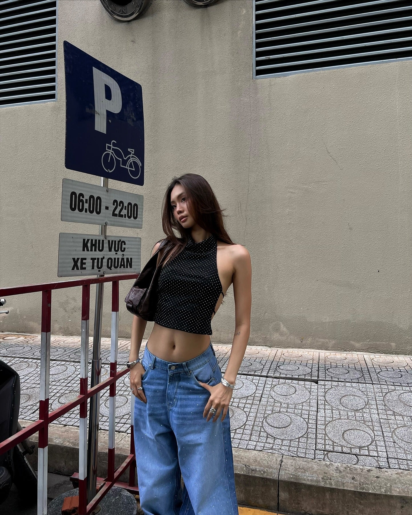 DABIN Polka Dot top