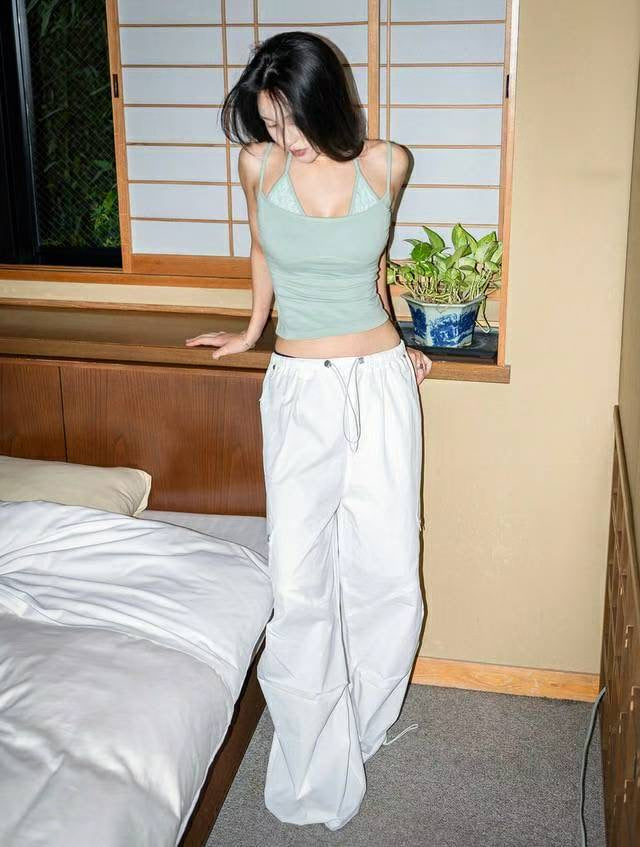 【假兩件laces背心🎶】Double Layered Lace Cami Top